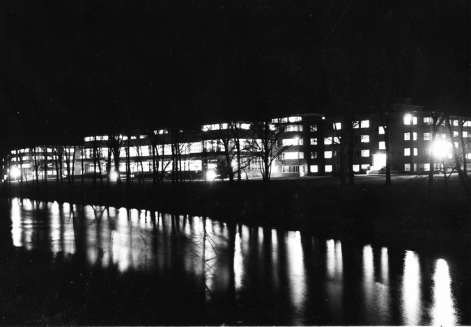 Shaw Hall at Night
