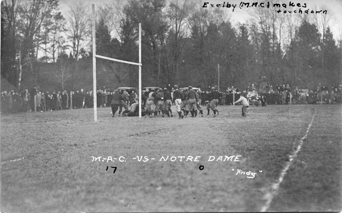 M.A.C. vs Notre Dame football game, 1910