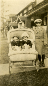 Patton Family; David and twins, date unknown