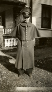 Ture Johnson poses in a military uniform, date unknown