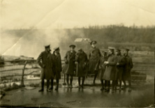 Ture Johnson and fellow ROTC Members at Niagara Falls, 1935