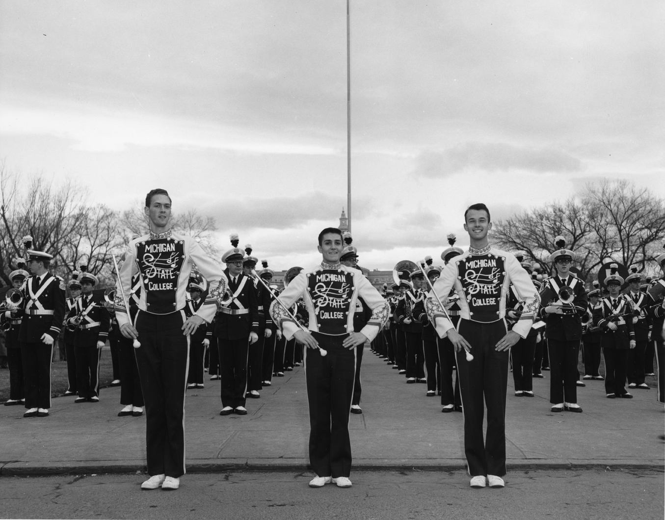 MSC Marching Band, Rose Bowl Trip, 1954