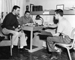 Men studying, 1950s