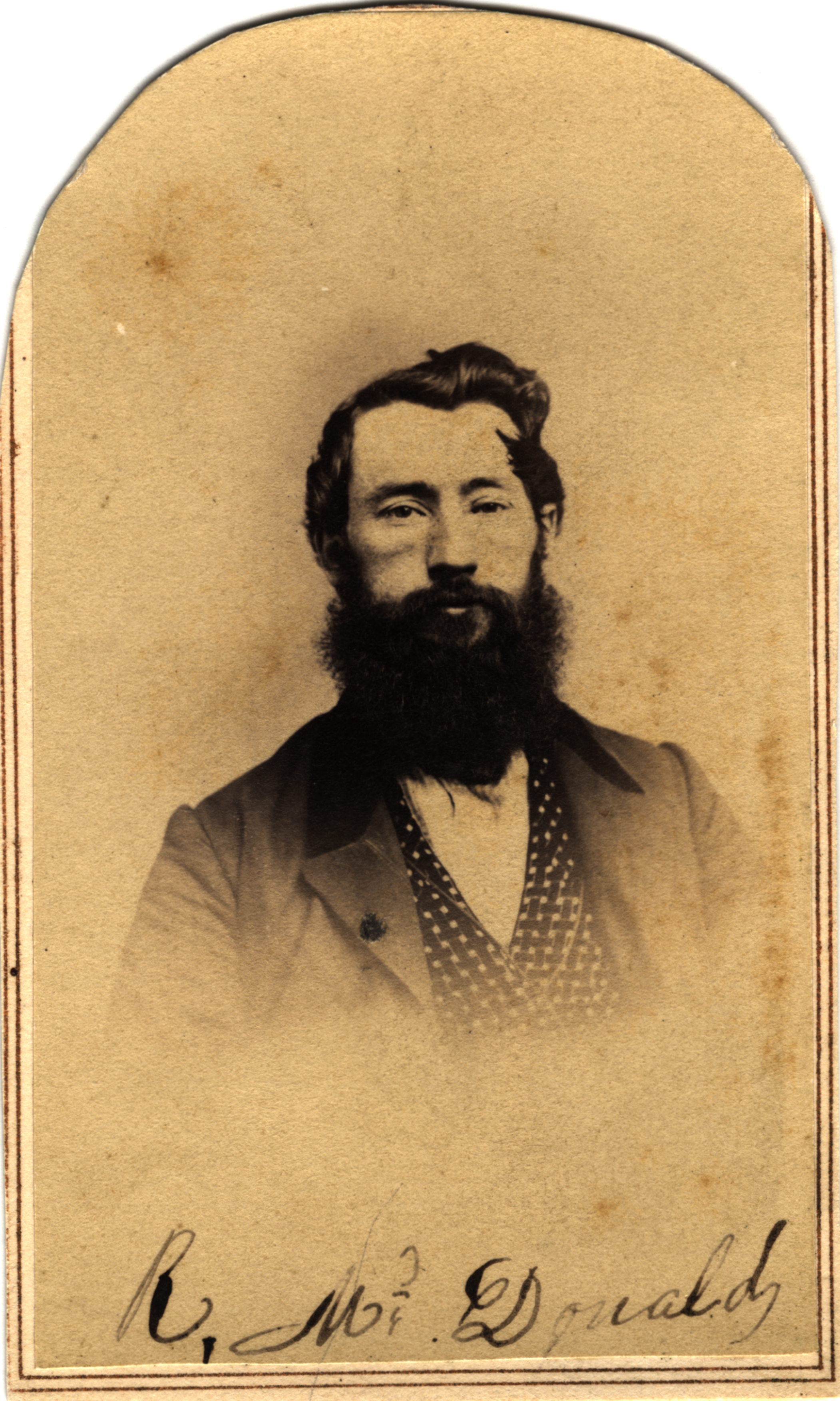 R. McDonald, circa 1860s