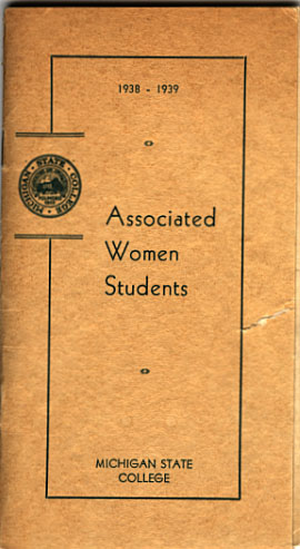 Associated Women Students Handbook, 1938-1939