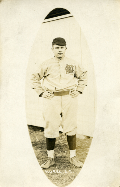 Hubel, third base, M.A.C. baseball team, 1910s