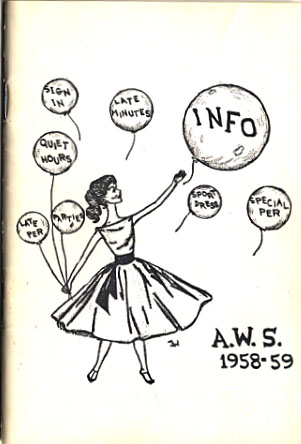 Associated Women Students Handbook, 1958-1959
