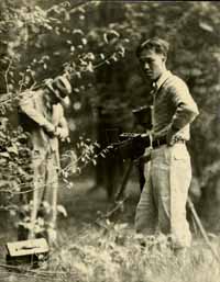 Onn Mann Liang surveying, circa 1924