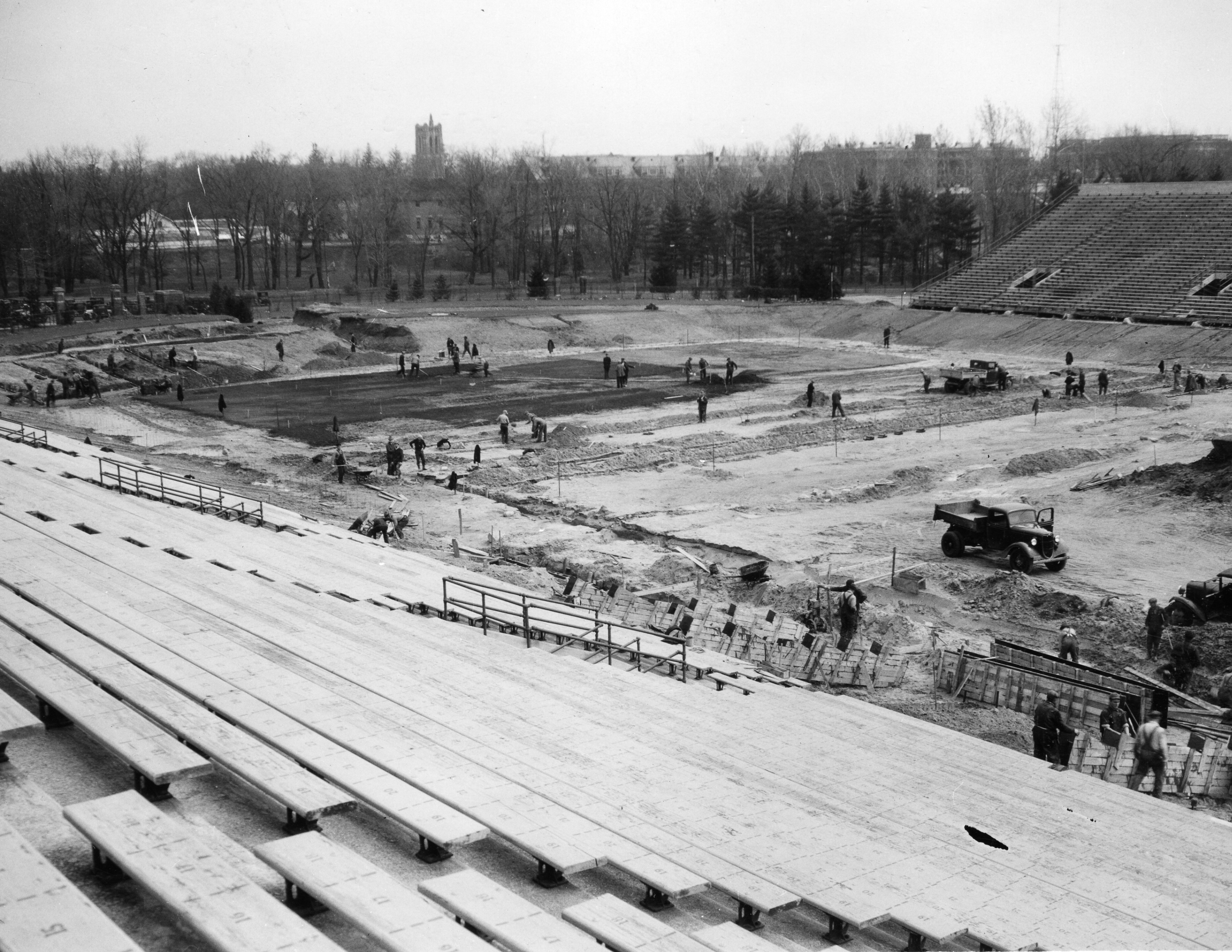 Stadium Construction-Field Construction, 1936 