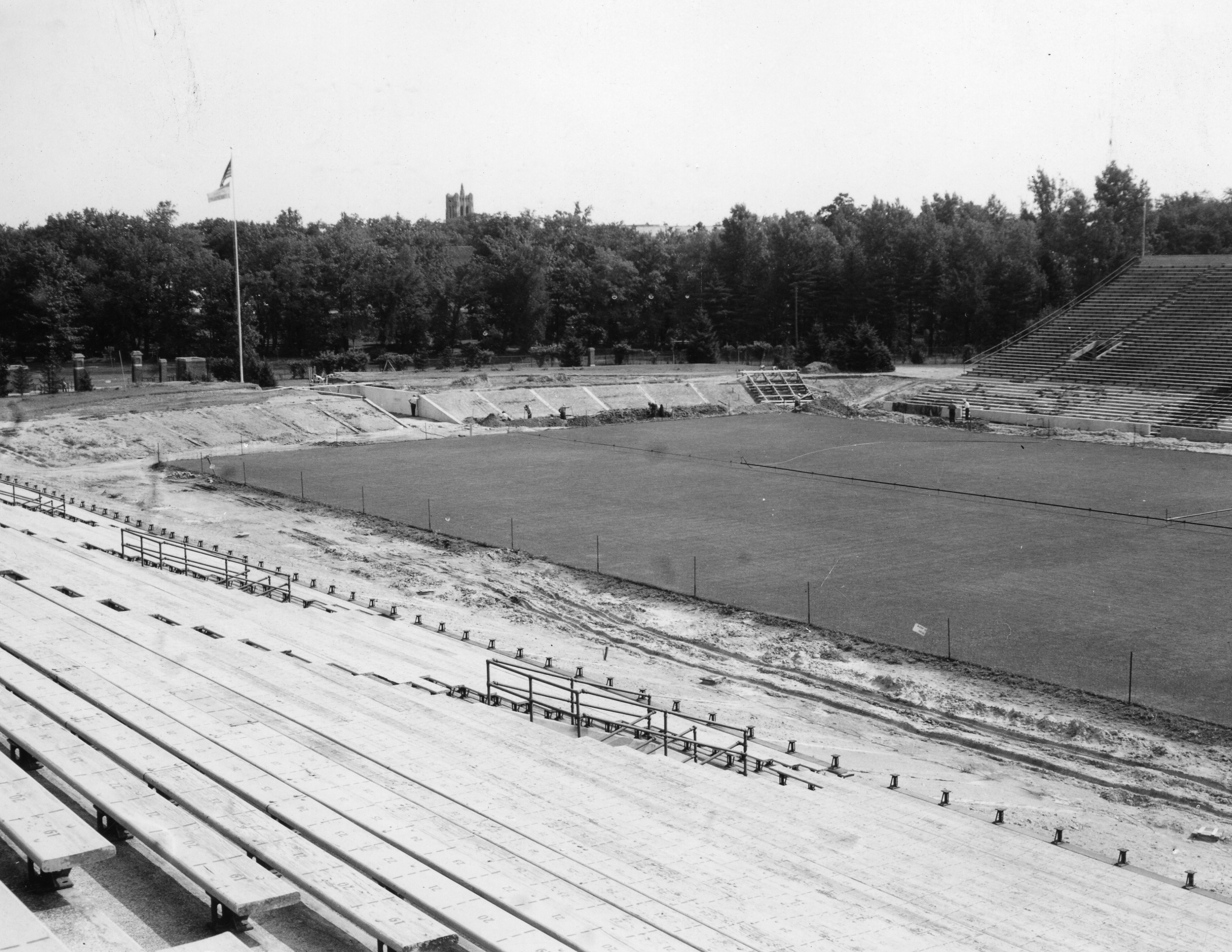 Stadium Construction-Stands, 1936