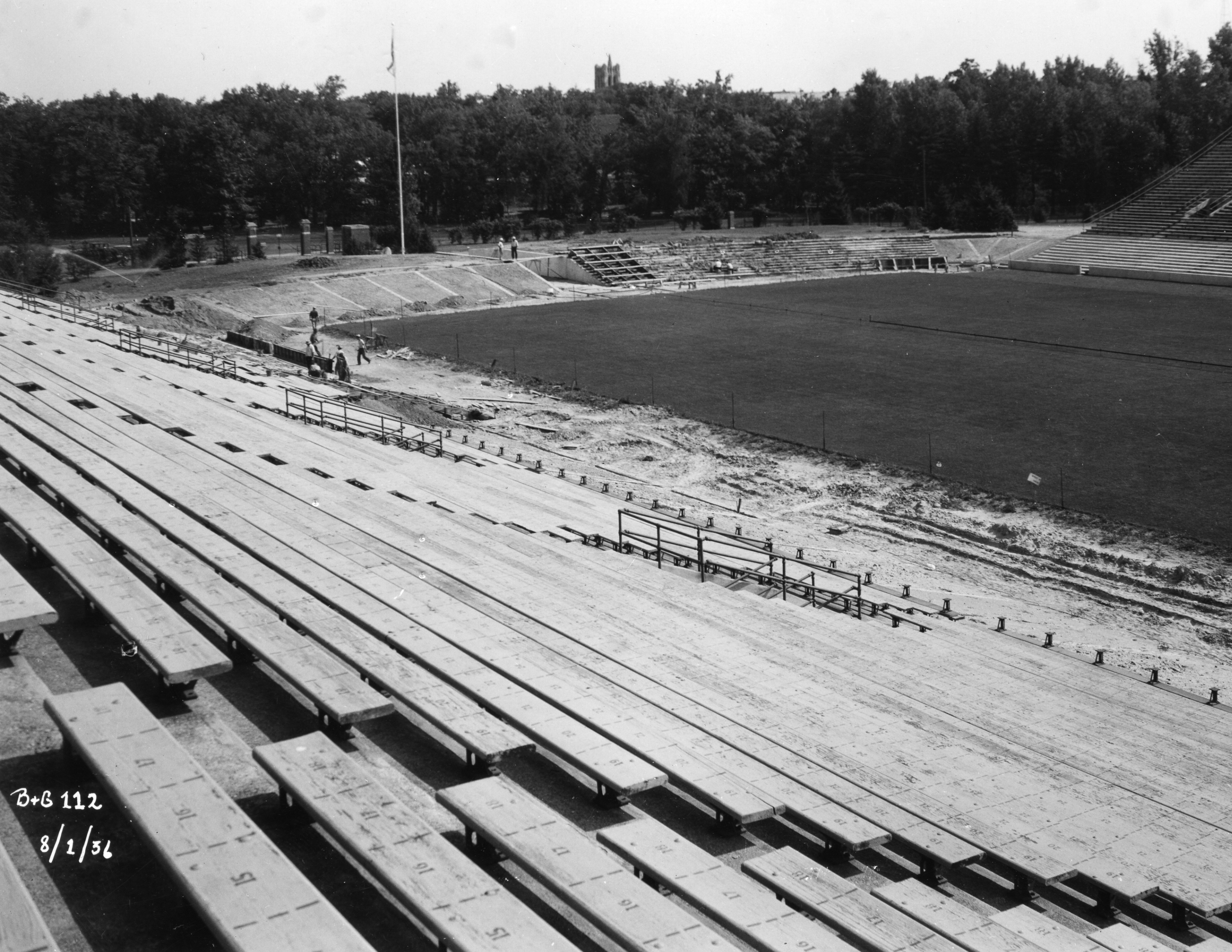 Stadium Construction-Stands, 1936
