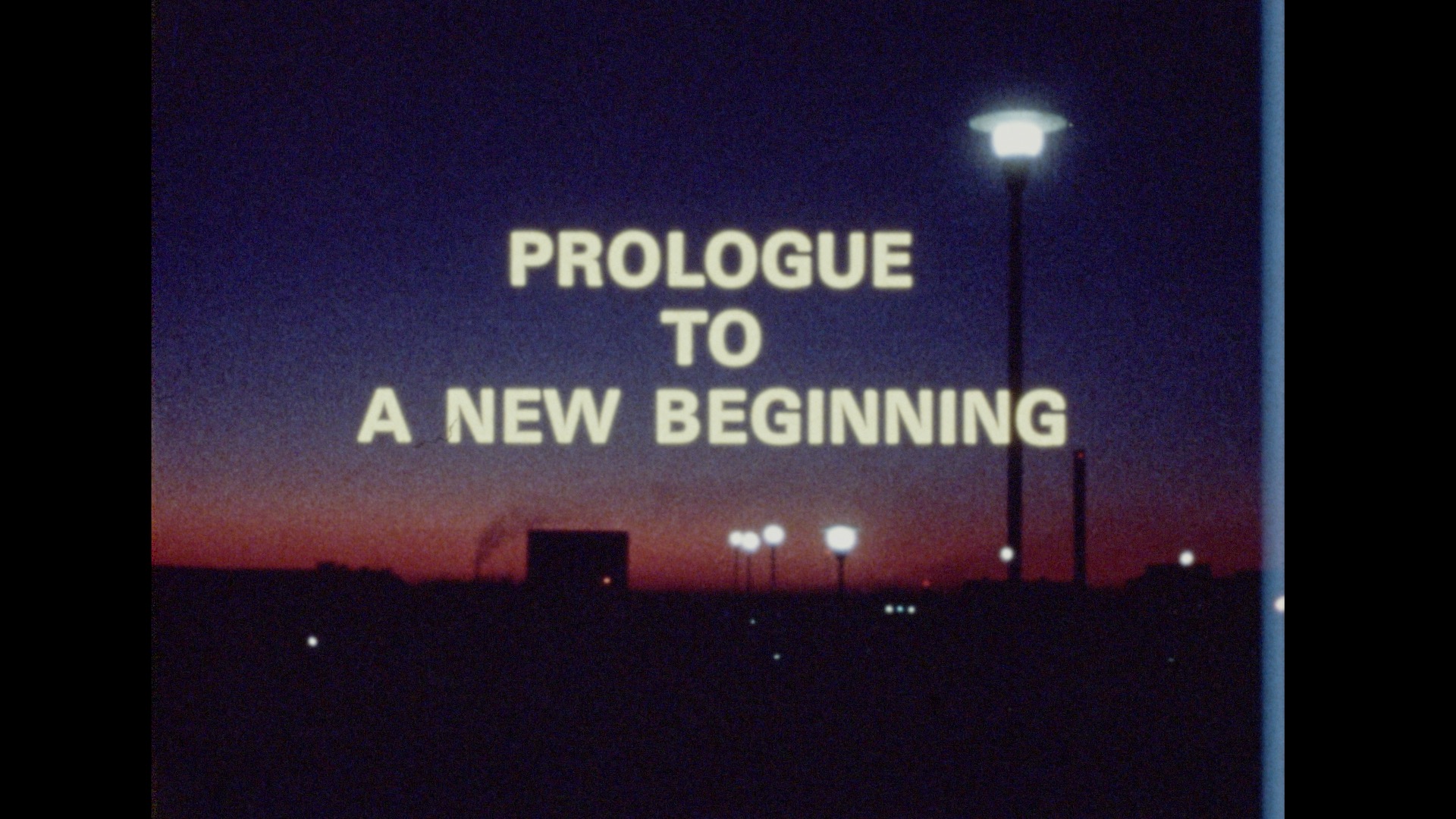 Prologue to a New Beginning, 1971