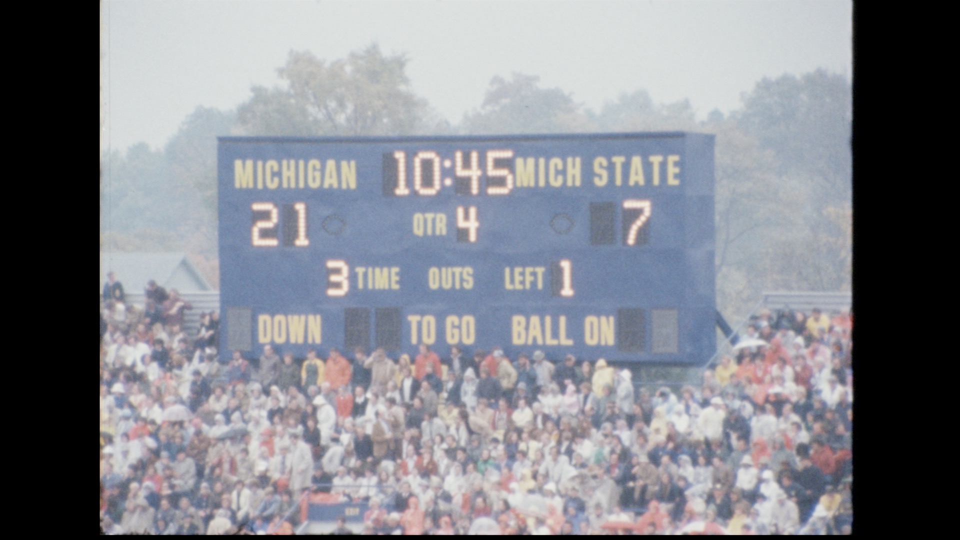 MSU Football vs. Michigan, 1974 (highlights)