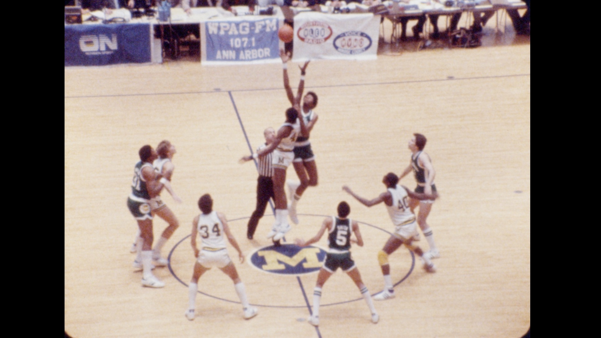 MSU Basketball vs. Michigan (away), 1980