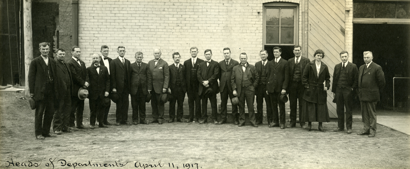 Heads of Departments, Warren Featherbone Company