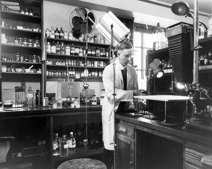 Ralph Turner in Laboratory