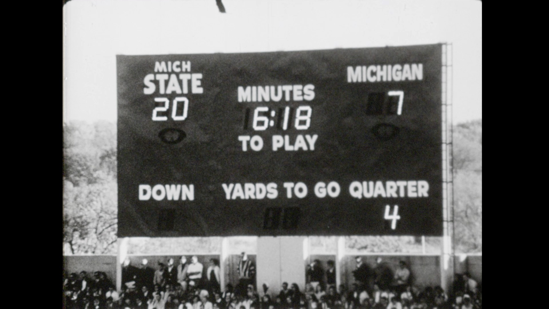 MSU Football vs. Michigan, 1966 (highlights)
