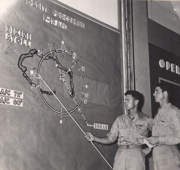 Flight path briefing, 1945-1946
