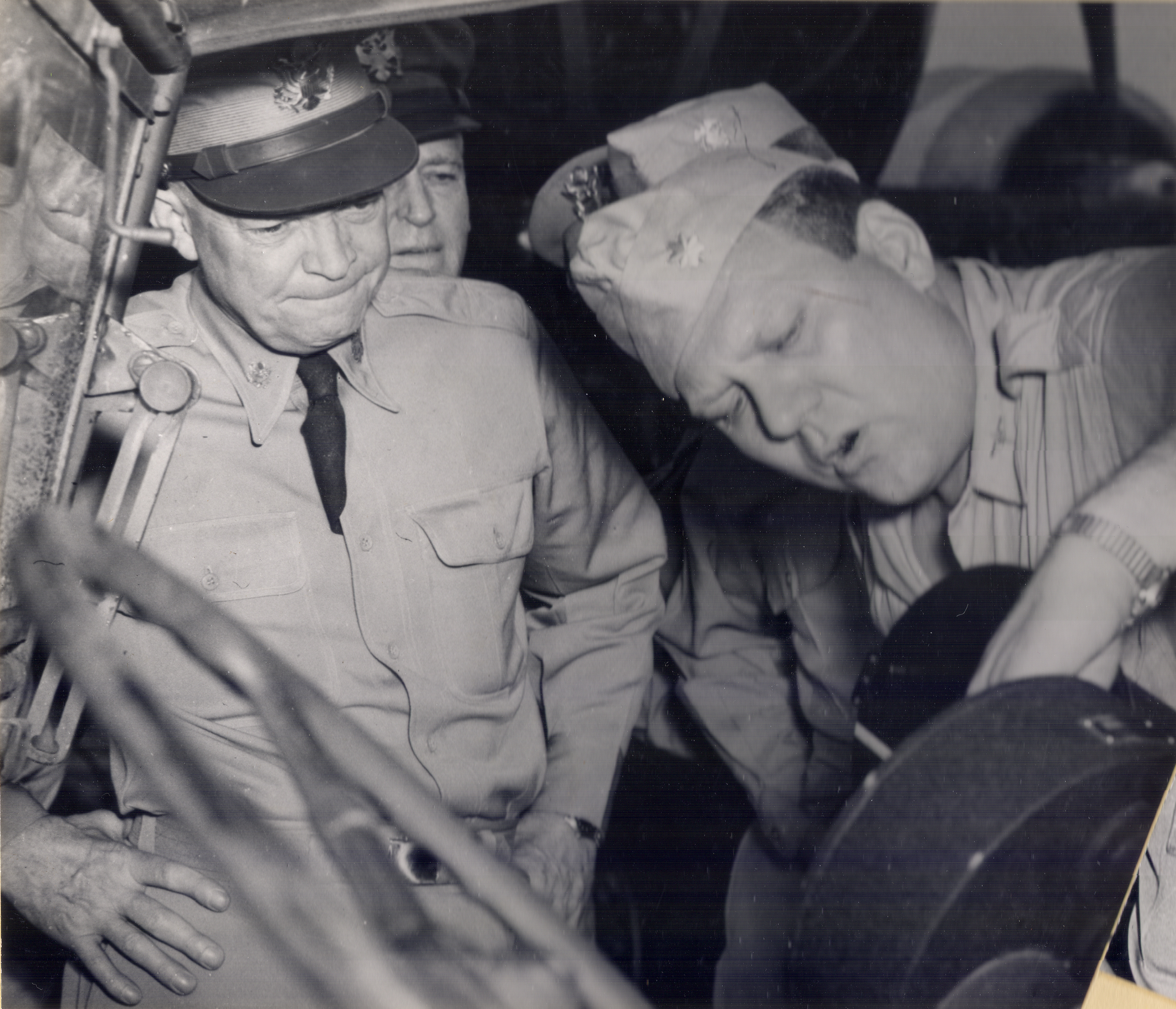 General Dwight Eisenhower and Major Perry M. Thomas, 1945-1946
