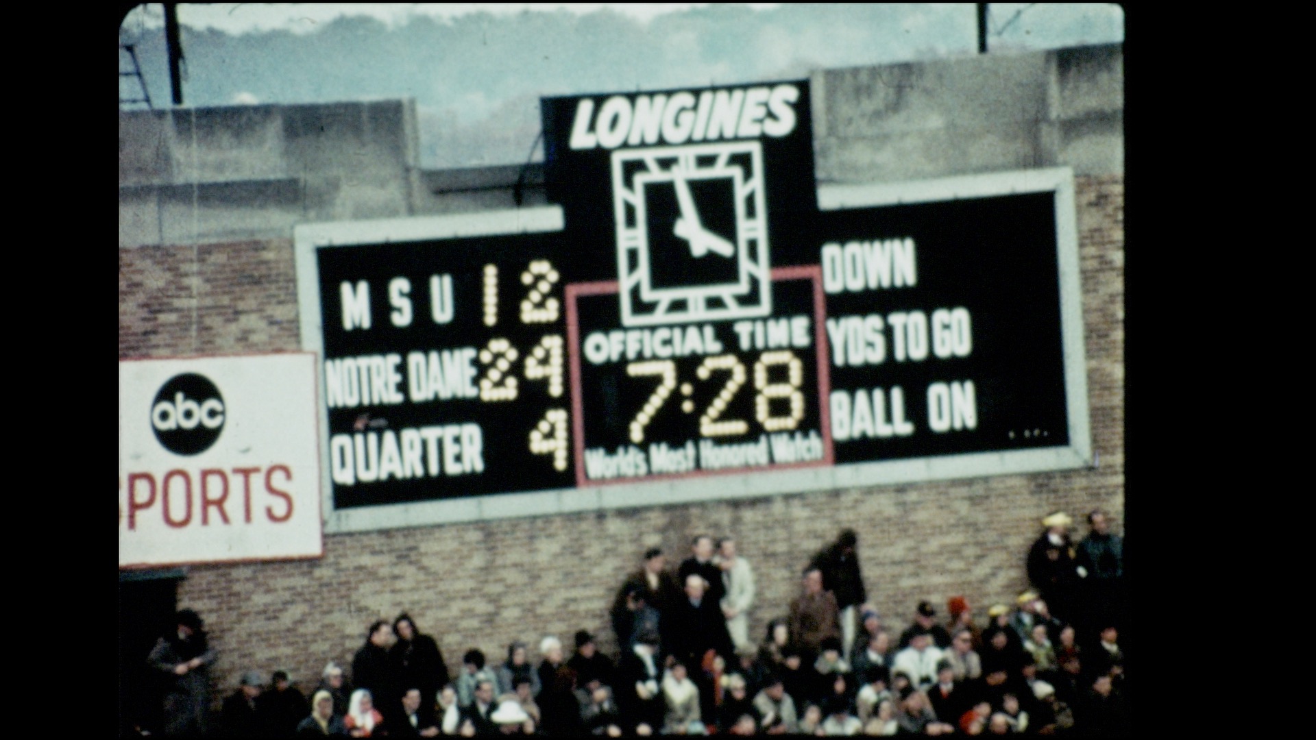 MSU Football vs. Notre Dame, 1967 (highlights)