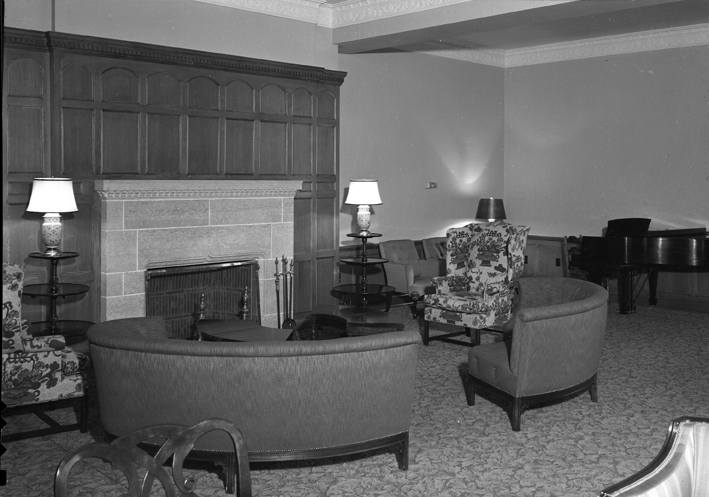 Landon Hall Lounge Fireplace