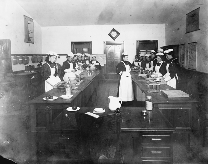 Cooking Class, circa 1896