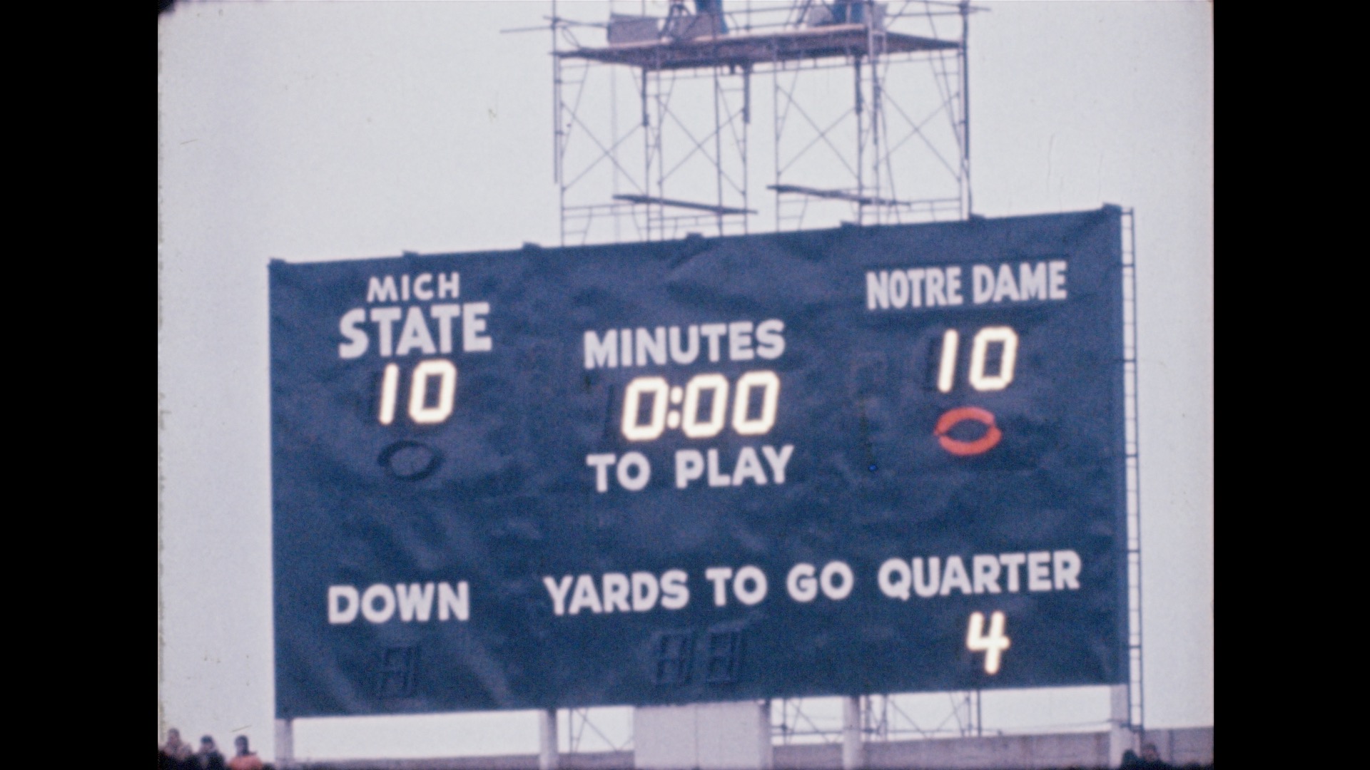 MSU Football vs. Notre Dame "Game of the Century", 1966 (color)