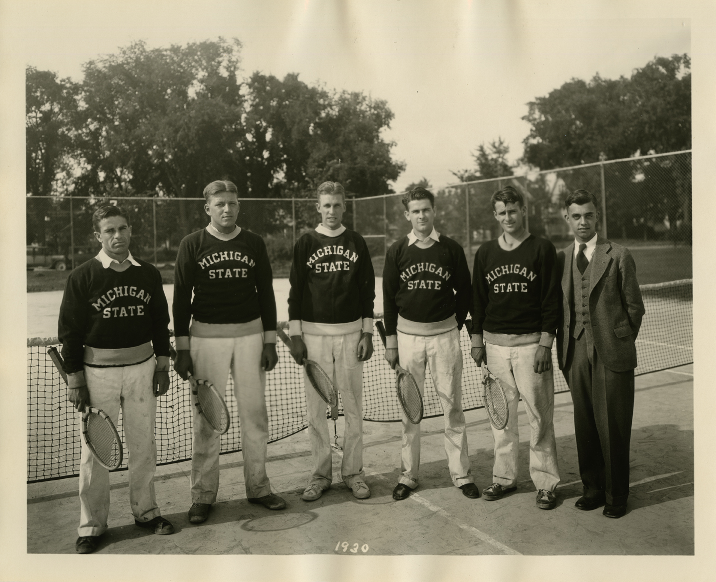 Varsity Tennis Team (Men's), 1930
