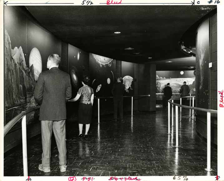 Abrams Planetarium exhibits, 1964