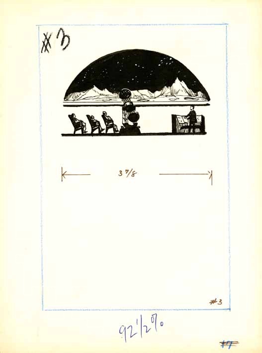 Planetarium drawing, 1967