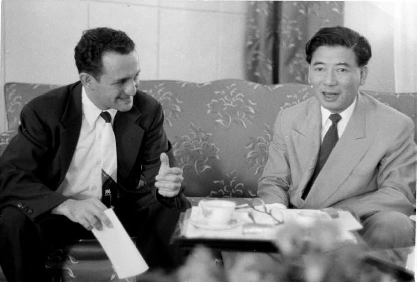 Wesley Fishel and Ngo Dinh Diem, circa 1957