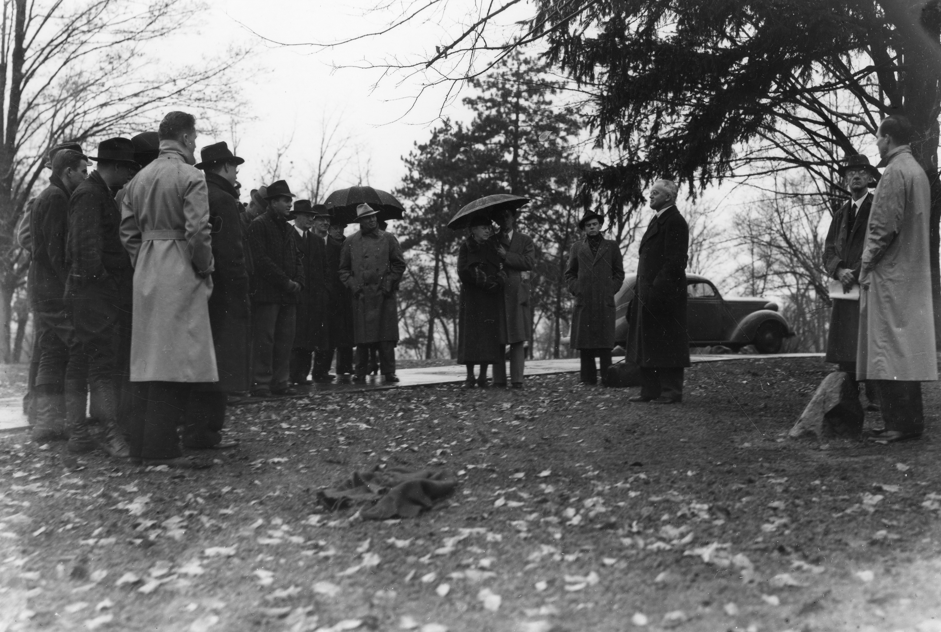 Roosevelt Elm Tree Plaque Dedication, November 13, 1937