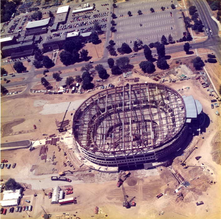 Breslin Center construction, 1988