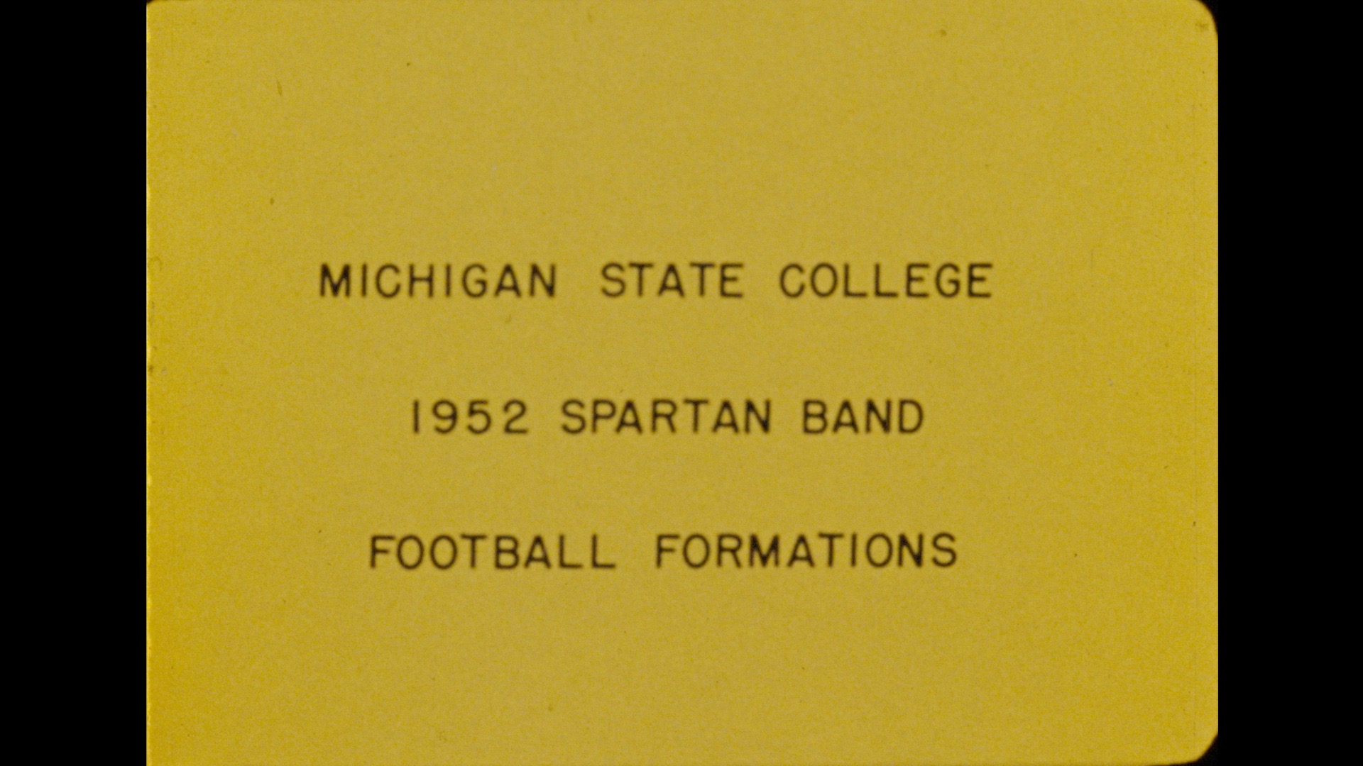 MSC Marching Band, 1952