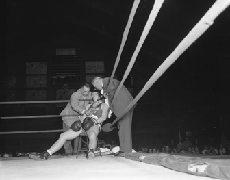 Boxing Match vs. Wisconsin, 1956