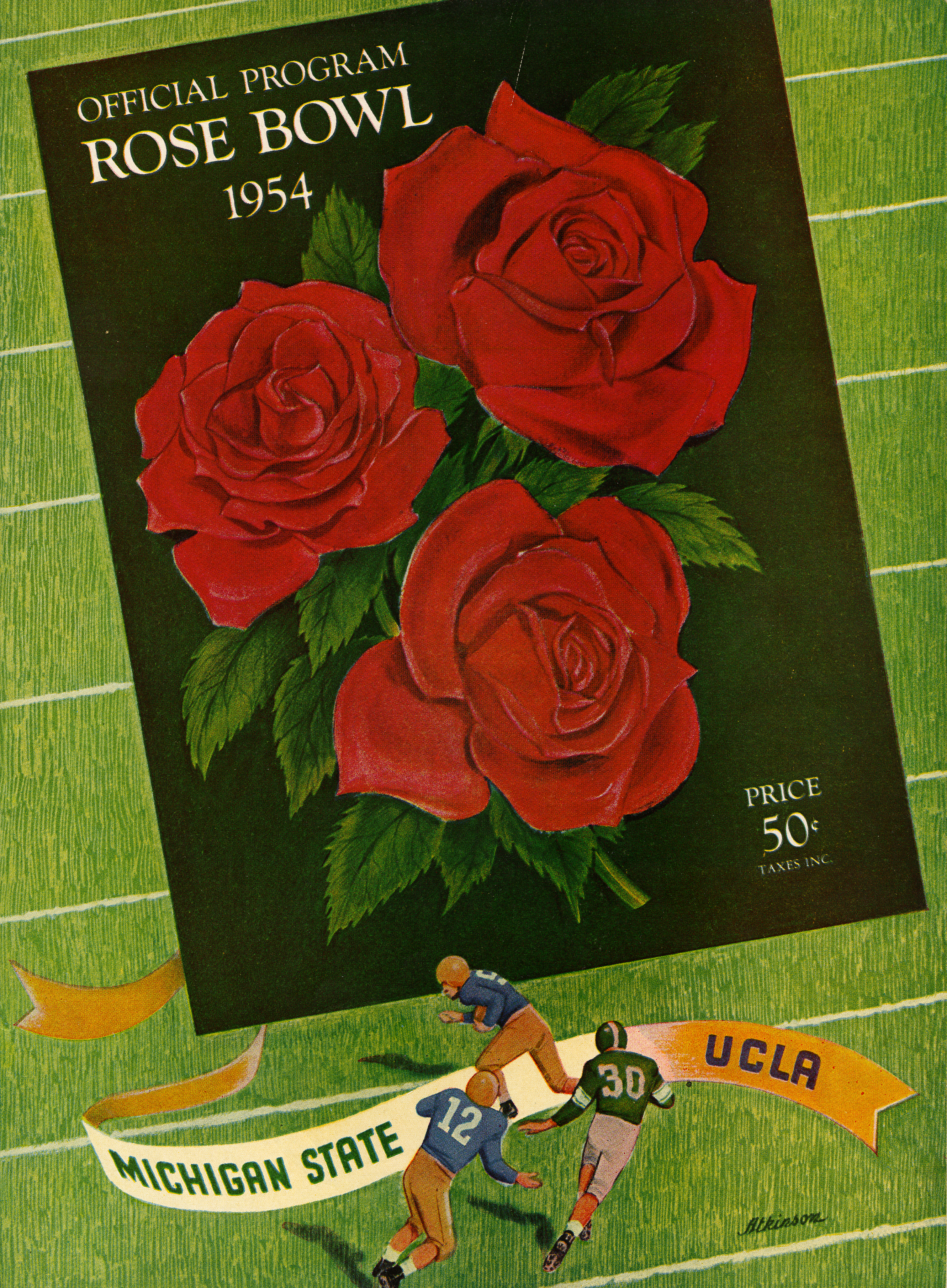 1954 Rose Bowl program cover