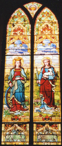 St. Catherine of Alexandria and St. Agnes