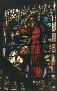 Crucified Christ Meeting Man