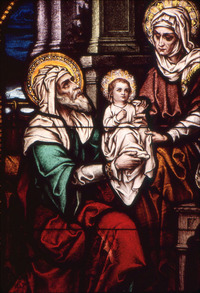 Infant Mary with Her Parents detail