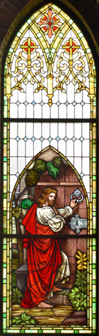 Jesus Standing at Door and Knocks