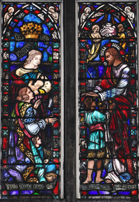 Christ and the Children, Panels 2 and 3 lower
