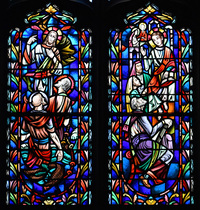Fishers of Men, left; Jesus in the Temple, right