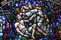 Parable of the Good Samaritan close-up