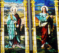 Christ the Shepherd and Four Evagelists Close-up
