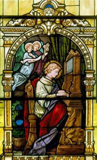 St. Cecilia with Organ 