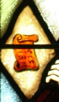 Jesus carries His Cross Scroll Detail