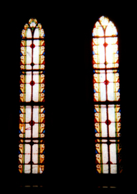 Paired windows - side of sanctuary