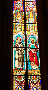 St. Bernard and St. Augustine close-up