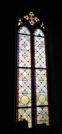 Ornamental window, left side