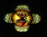 Immaculate Heart Window close-up photo by Dave Daniszewski